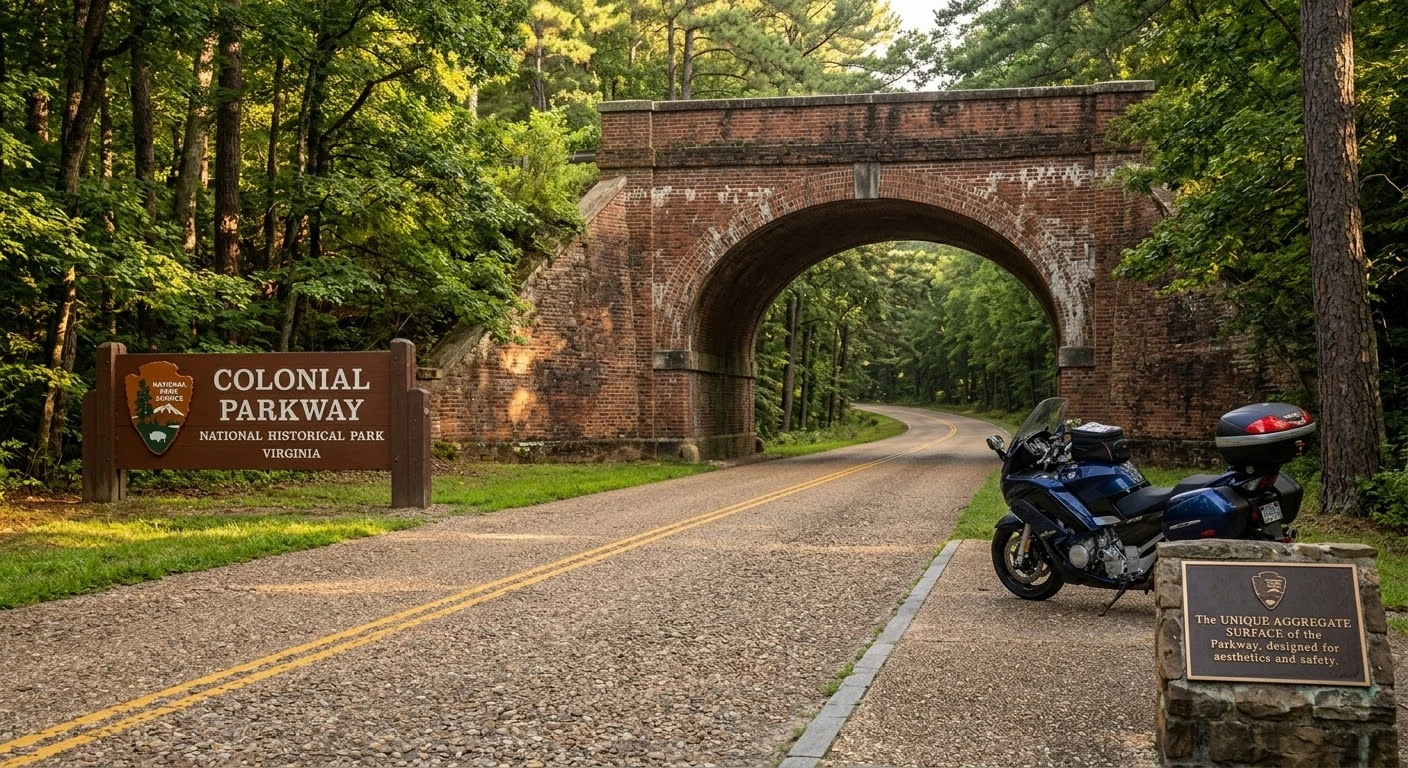 Colonial Parkway Motorcycle Ride Guide: Scenic Virginia Route 2026