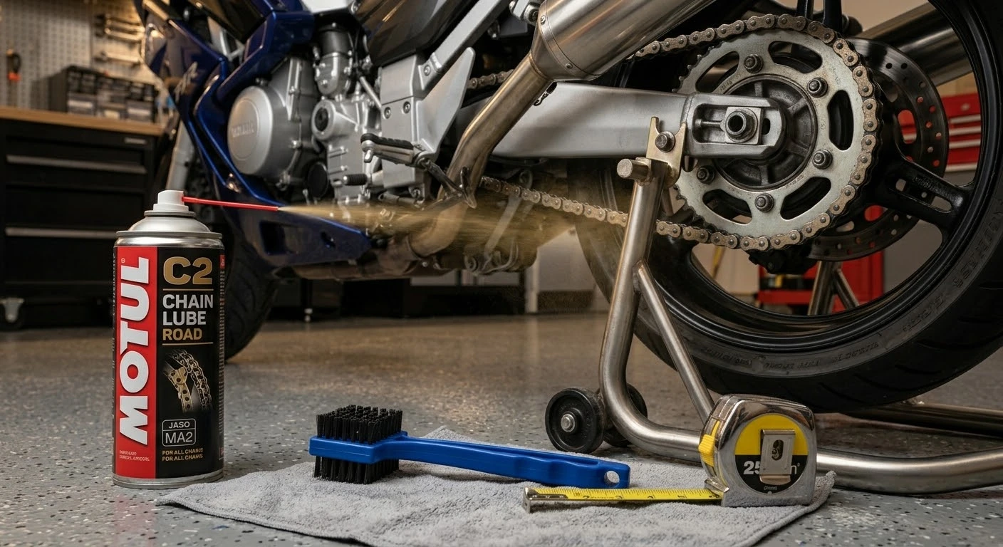 Motorcycle Chain Maintenance: Cleaning, Lubricating & Adjusting 2026