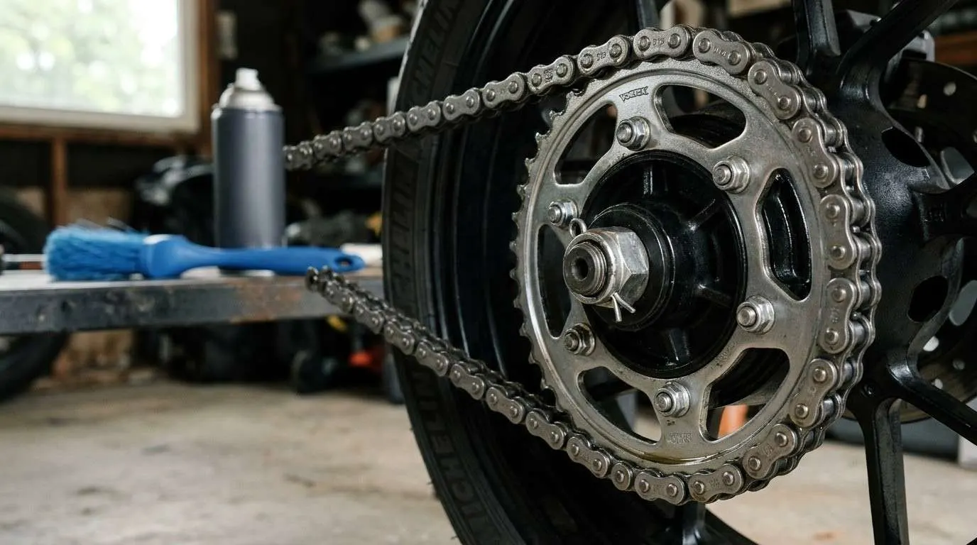 Motorcycle Chain Maintenance: Check, Adjust, and Lube